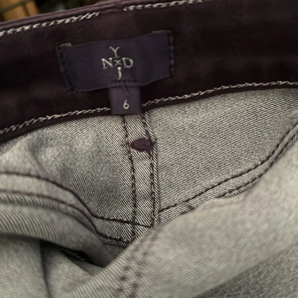 NYDJ‎ Alina Leggings Purple Denim Stretch Pants Women's Size 6